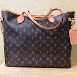 Louis Vuitton Brown Monogram Neverfull GM Tote